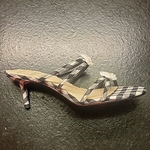 Dolce Vita sz 7.5 women's black-white gingham sandal